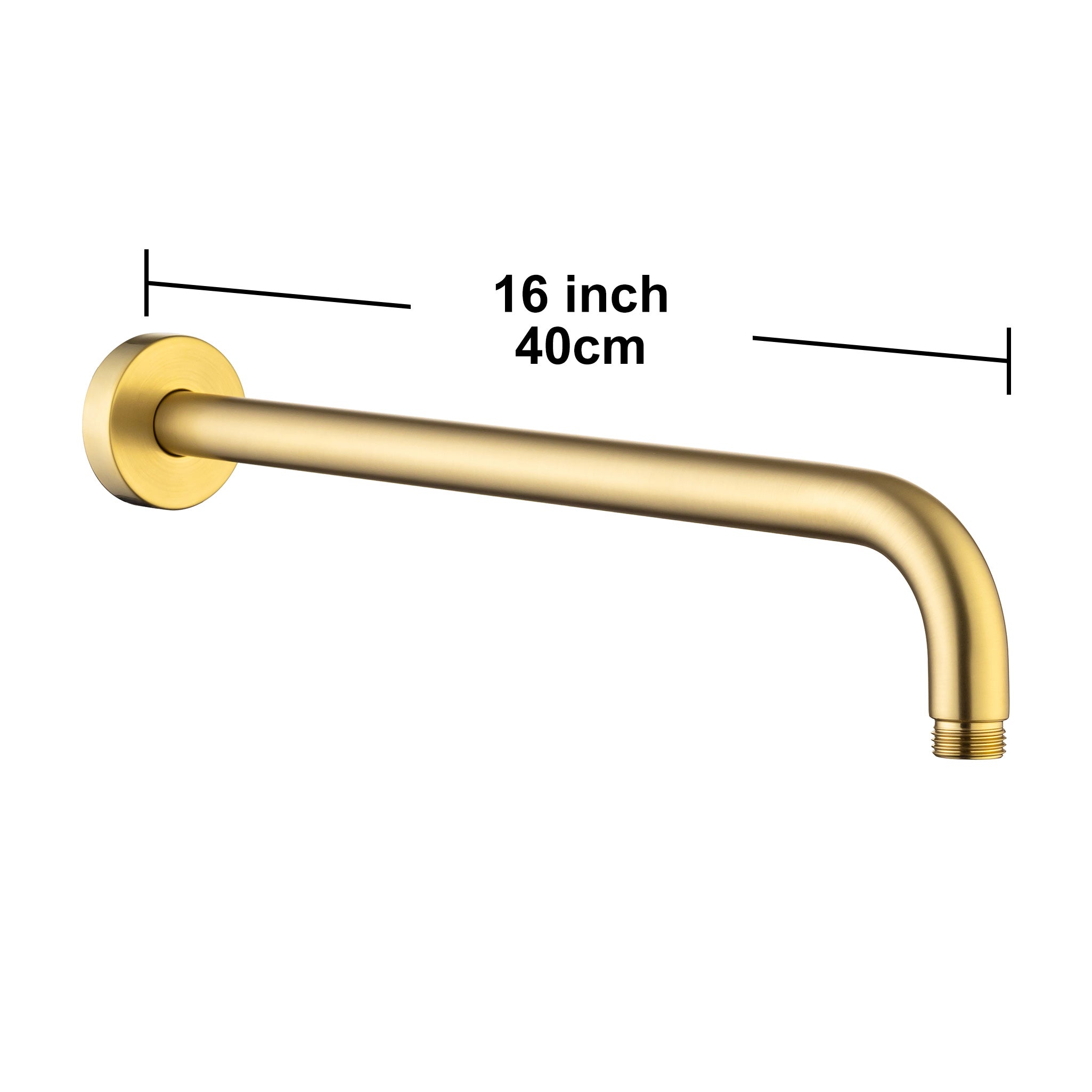 16'' Round Wall Mount Shower Arm With Flange L2-16