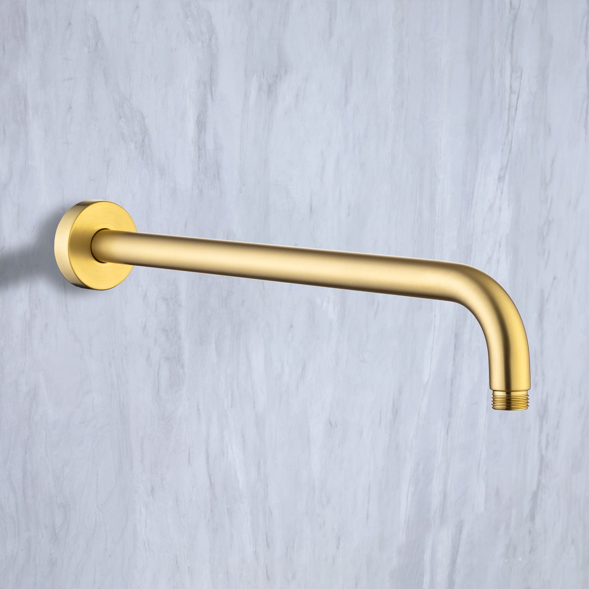24'' Round Wall Mount Shower Arm With Flange L2-24