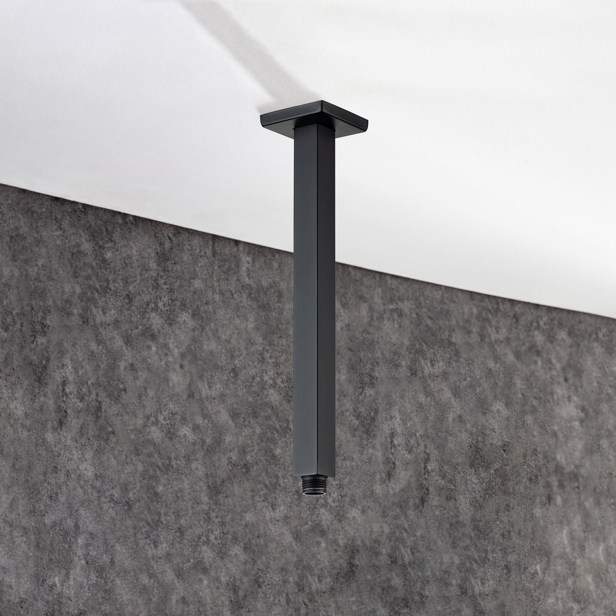 12" Square Ceiling-Mount Shower Arm with Flange