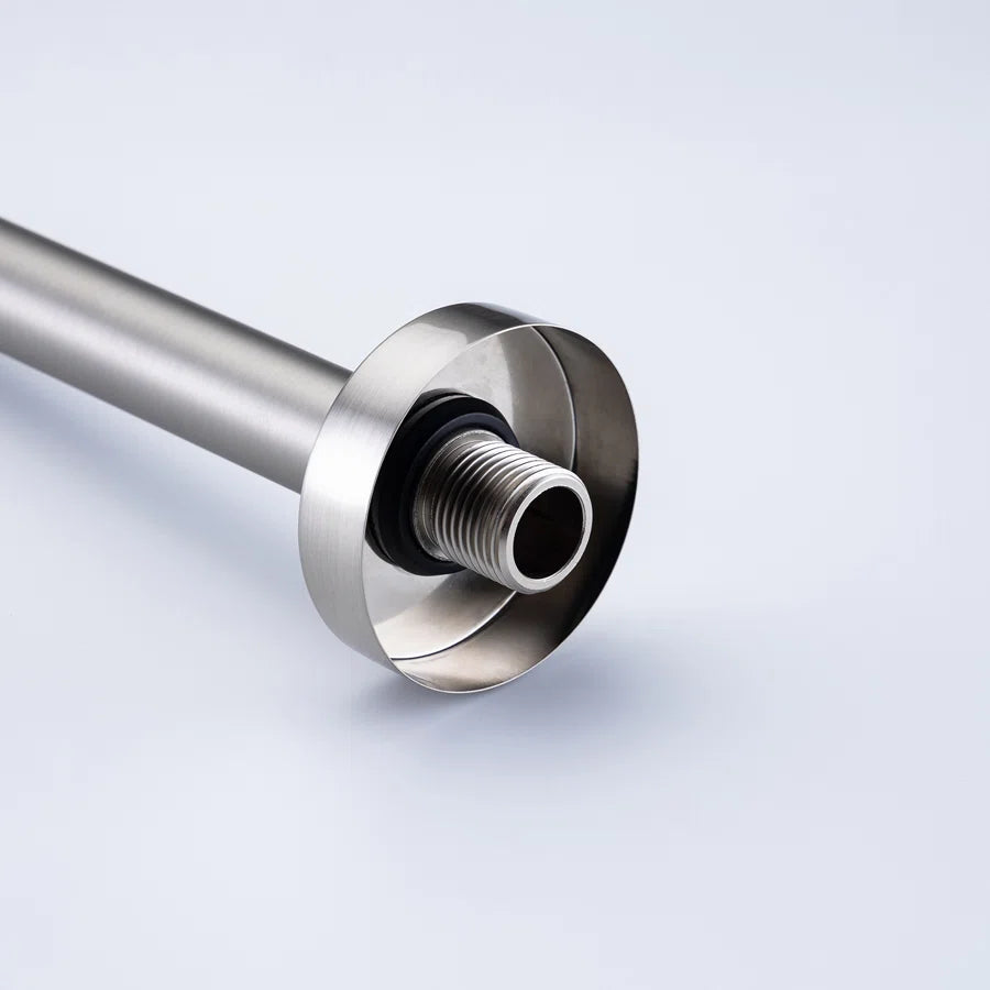 RAINLEX 8 in. Round Ceiling-Mount Shower Arm with Flange