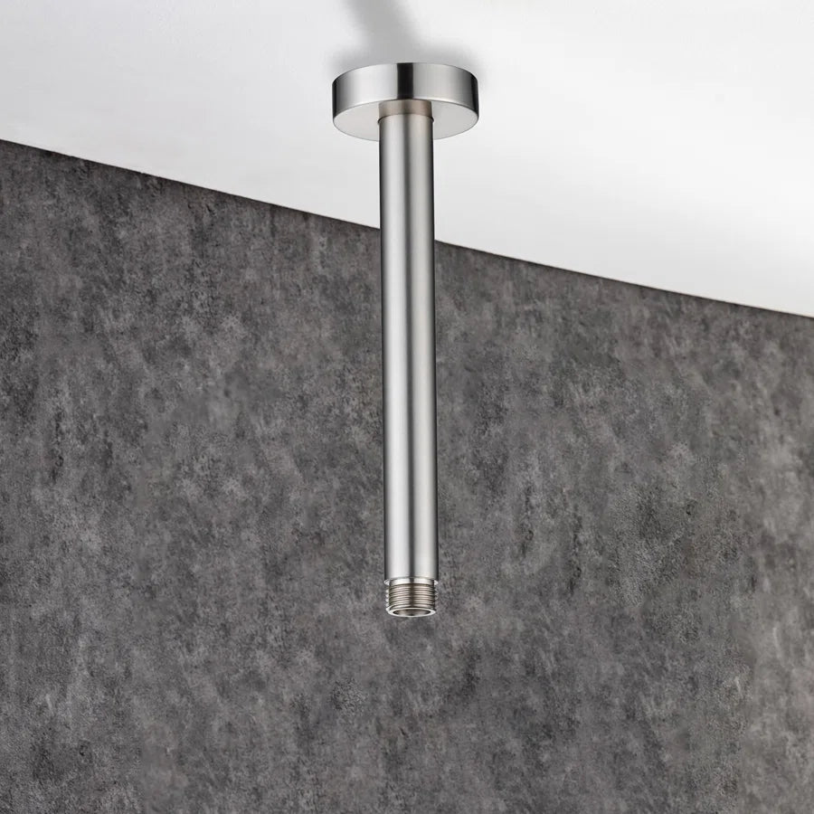 8" Round Ceiling-Mount Shower Arm with Flange