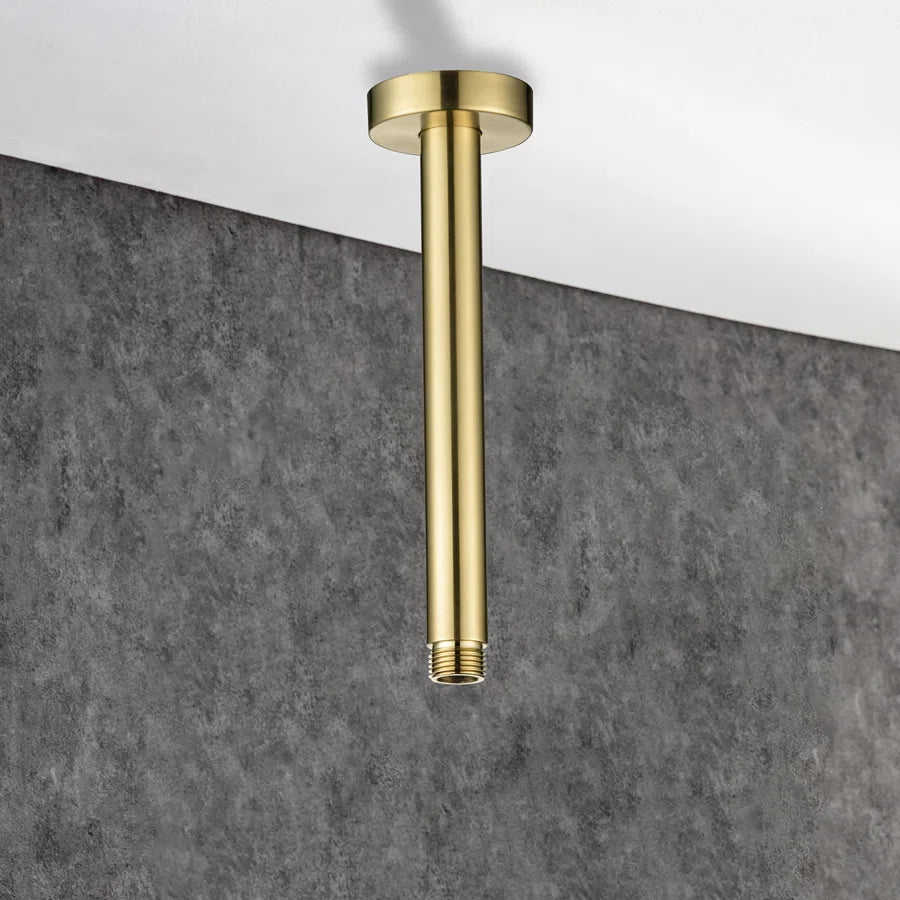 RAINLEX 8 in. Round Ceiling-Mount Shower Arm with Flange