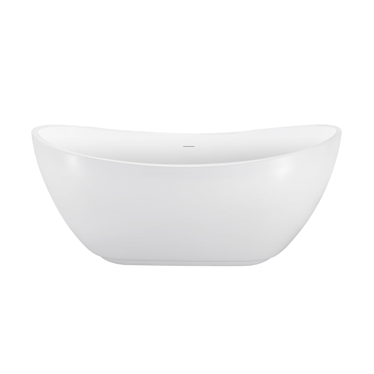 RAINLEX 67 in. Contemporary Acrylic Freestanding Soaking Bathtub