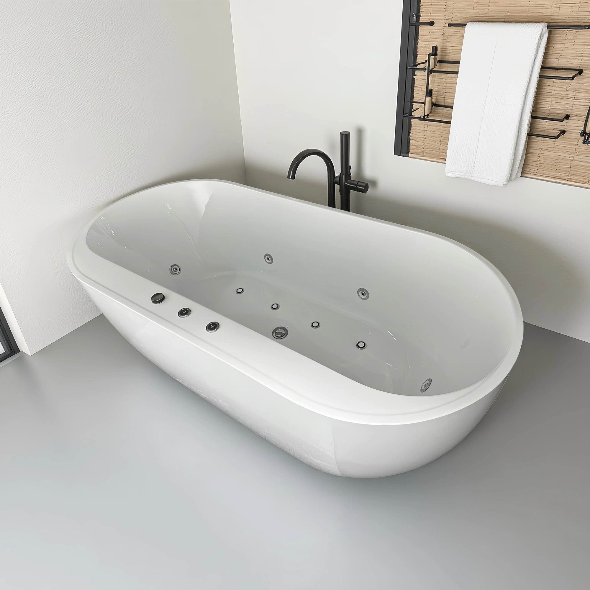 66" x 31.5" Whirlpool Air Bath Combination Soaking Bathtub