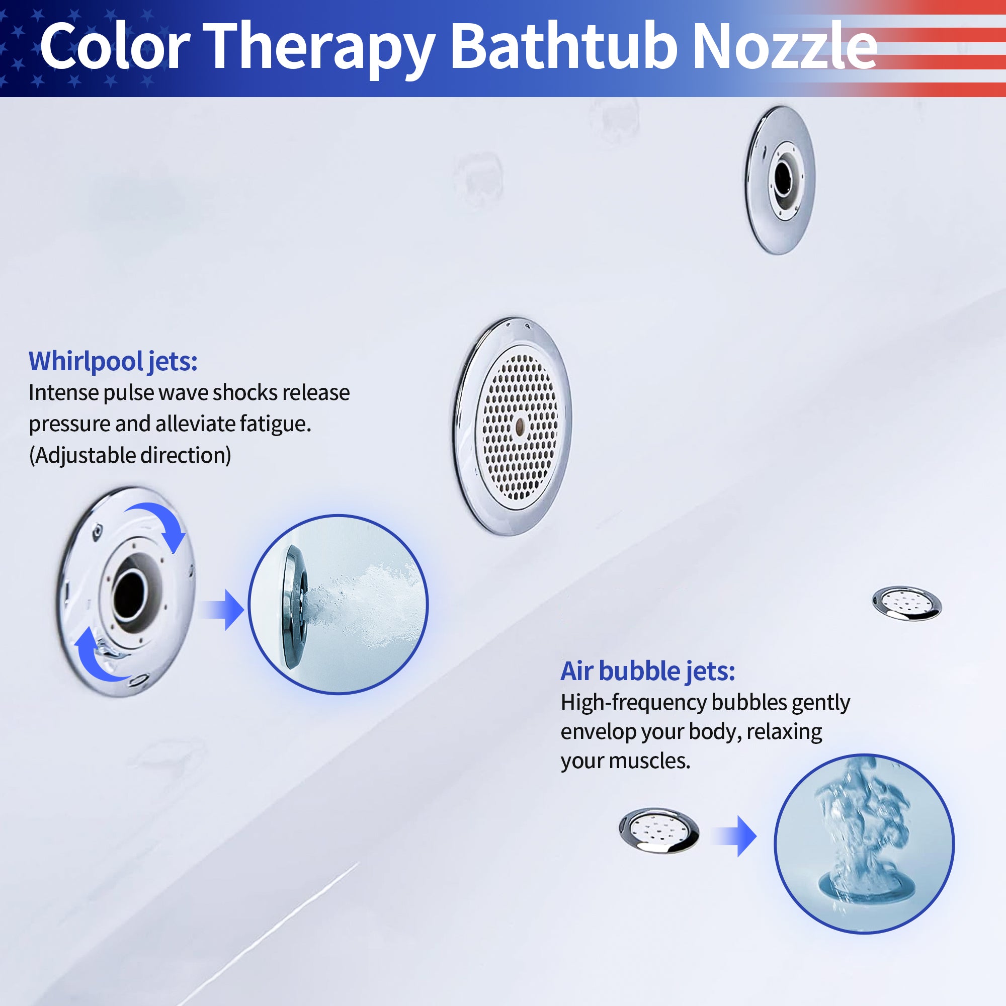 66" x 31.5" Whirlpool Air Bath Combination Soaking Bathtub