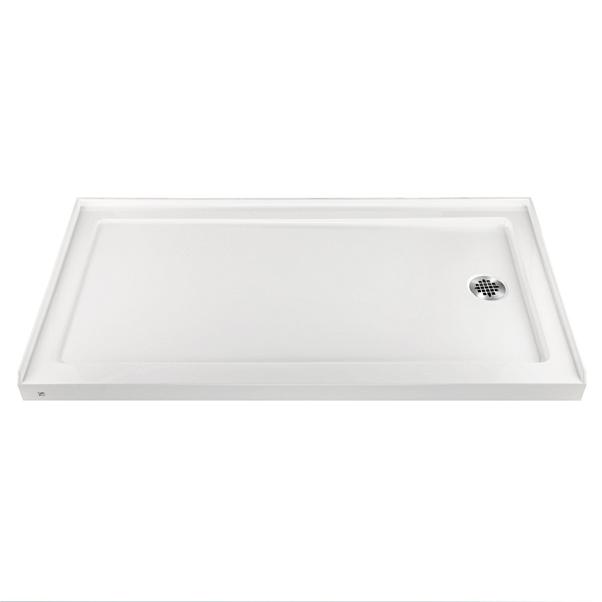 Rainlex 60 in. x 30 in. Single Threshold Shower Pan Base in White with Drain RX-B03-6032