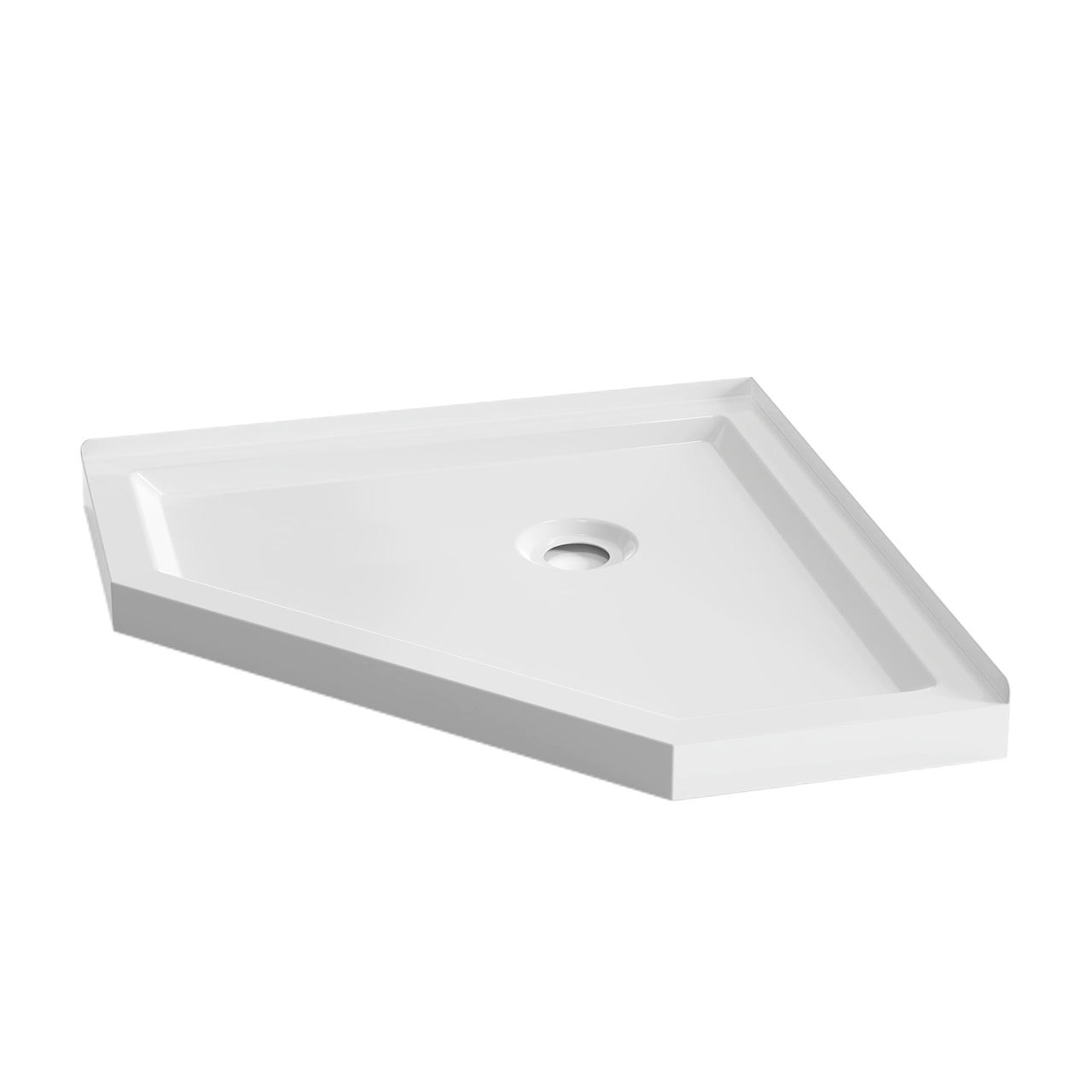 Rainlex 36" x 36" Neo-Angle Corner Shower Base, White
