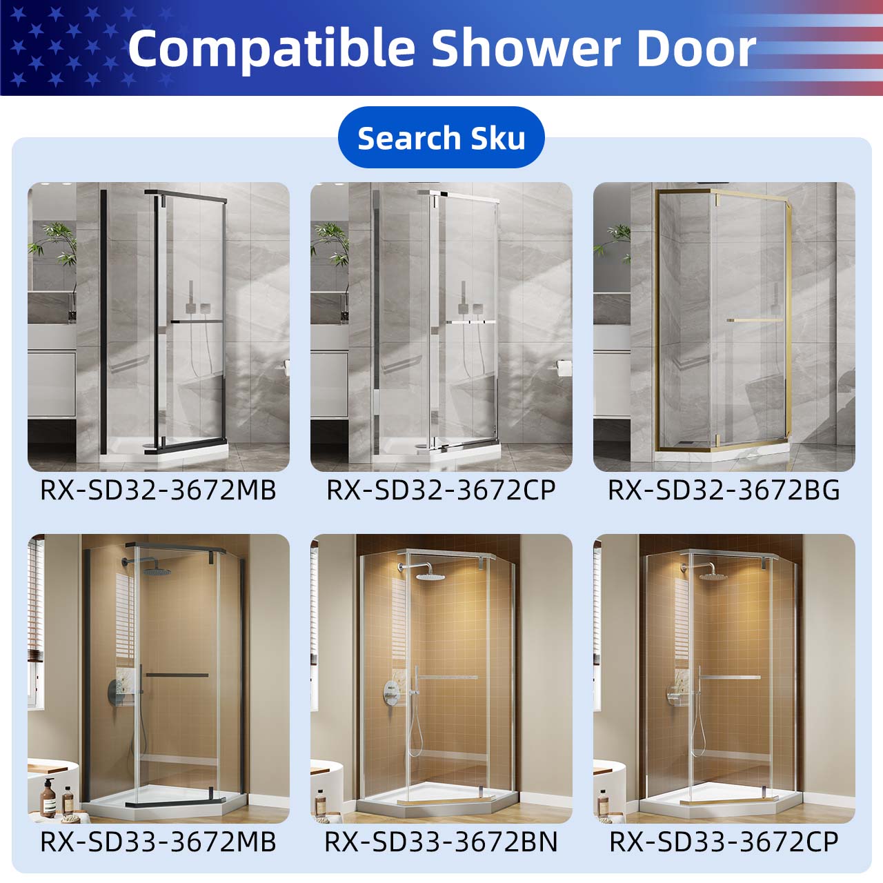 Rainlex 36" x 36" Neo-Angle Corner Shower Base, Anti-Slip White ABS