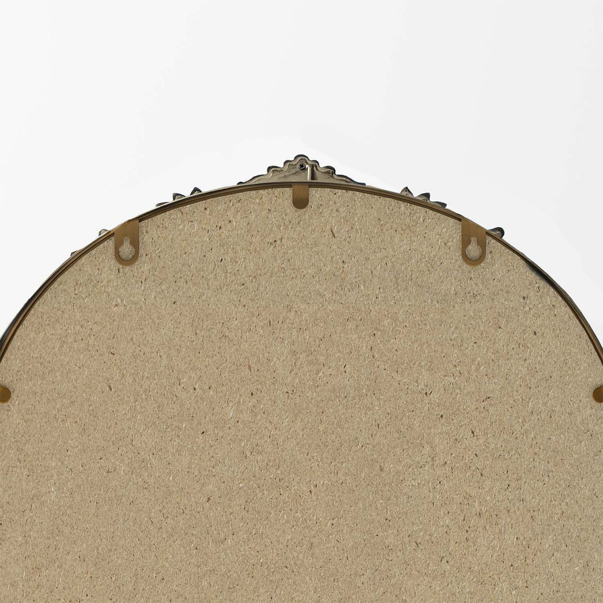 RAINLEX 36.61 in. Wide Vintage Gold Arched Wall Mirror (DM20)