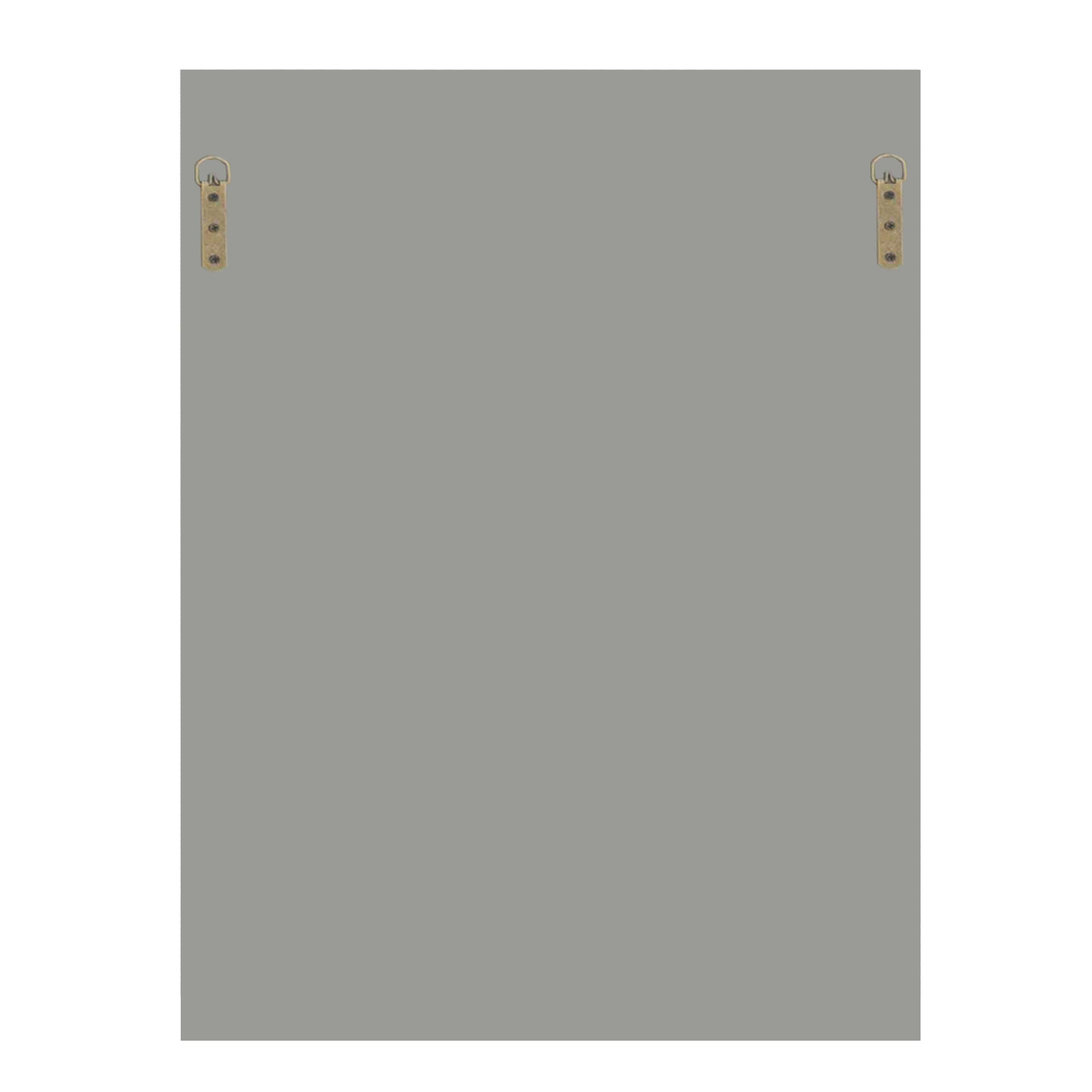 36 in. x 24 in. Silver Crystal Crush Diamond Rectangle Wall Mirror, Modern Beveled Edge Decorative Mirror for Living Room, Bedroom & Entryway
