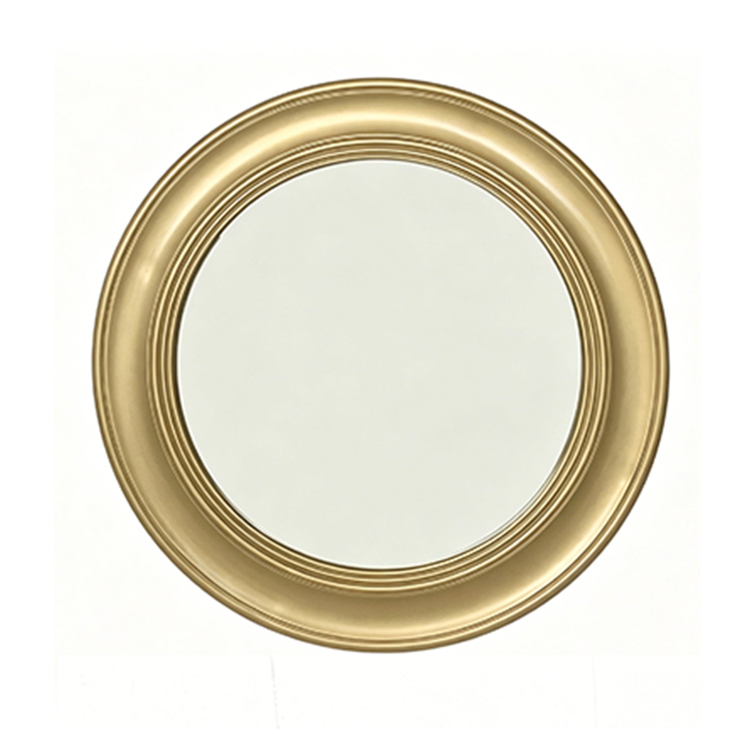 25.98 in. Vintage Round Wall Mirror, Iron Frame Retro Decorative Accent Mirror for Entryway, Living Room & Bedroom