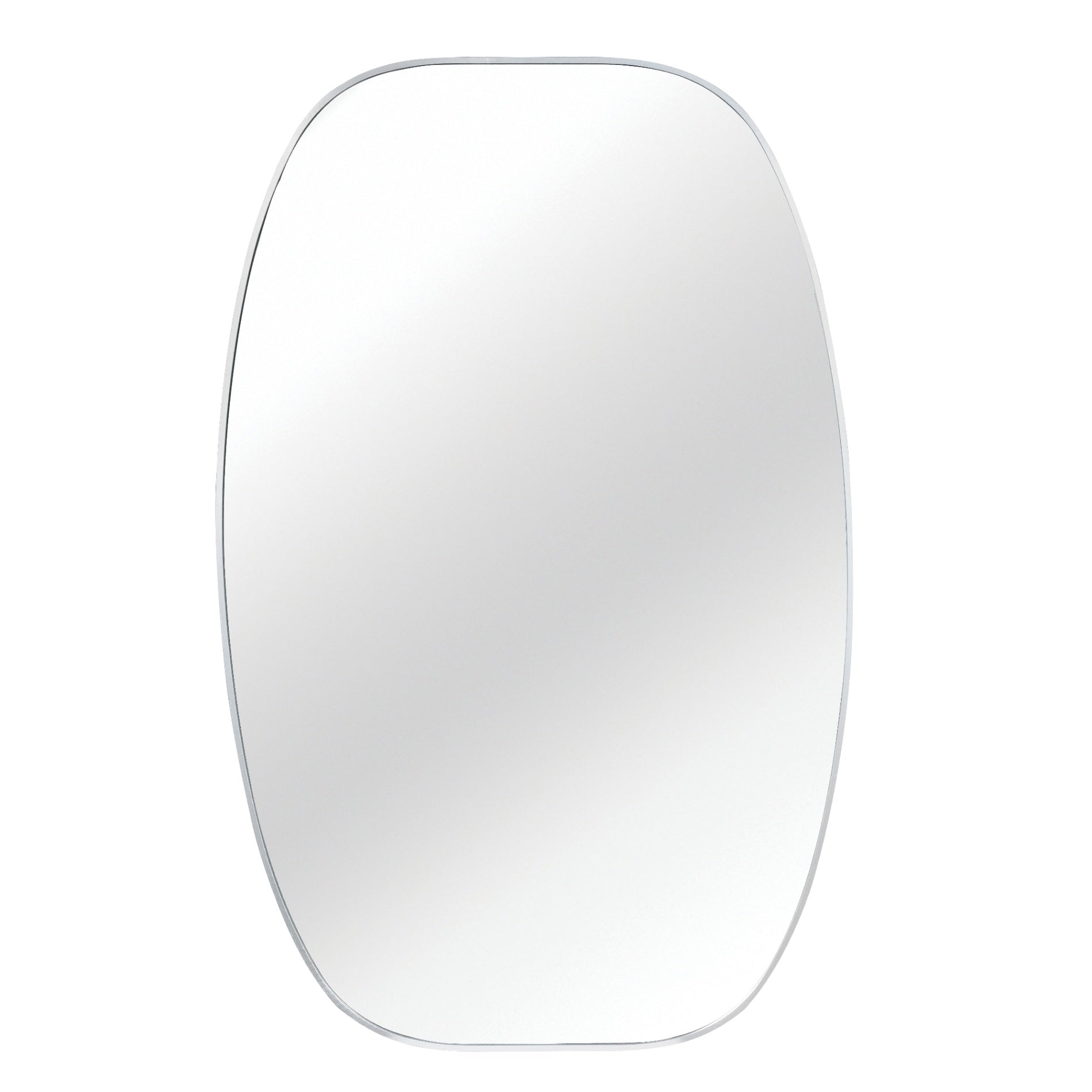 30 in. x 48 in. Metal Framed Oblong Oval Bathroom Vanity Mirror, 4 mm HD Wall Mirror, Horizontal or Vertical