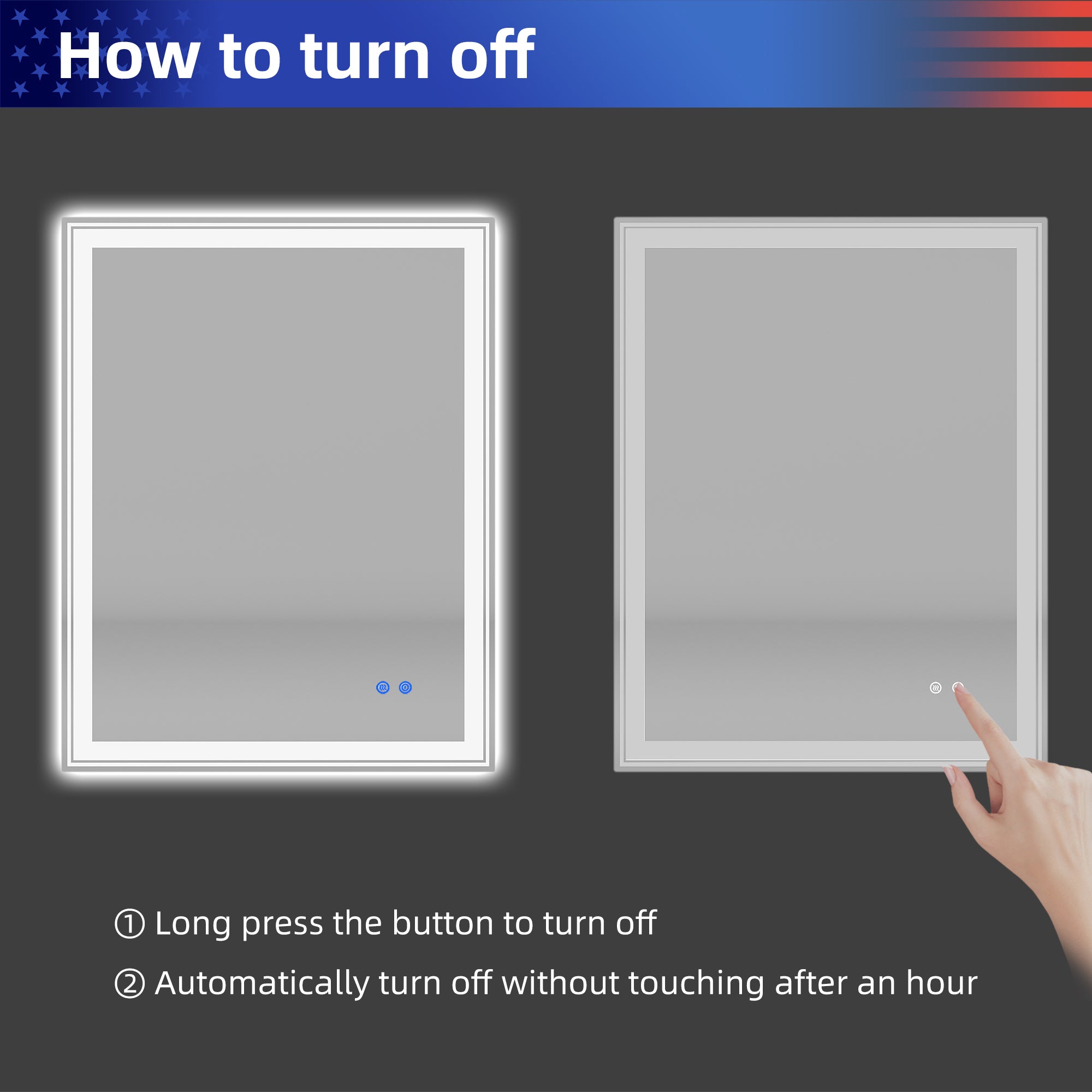 LED Bathroom Mirror RX-LM02-4830F
