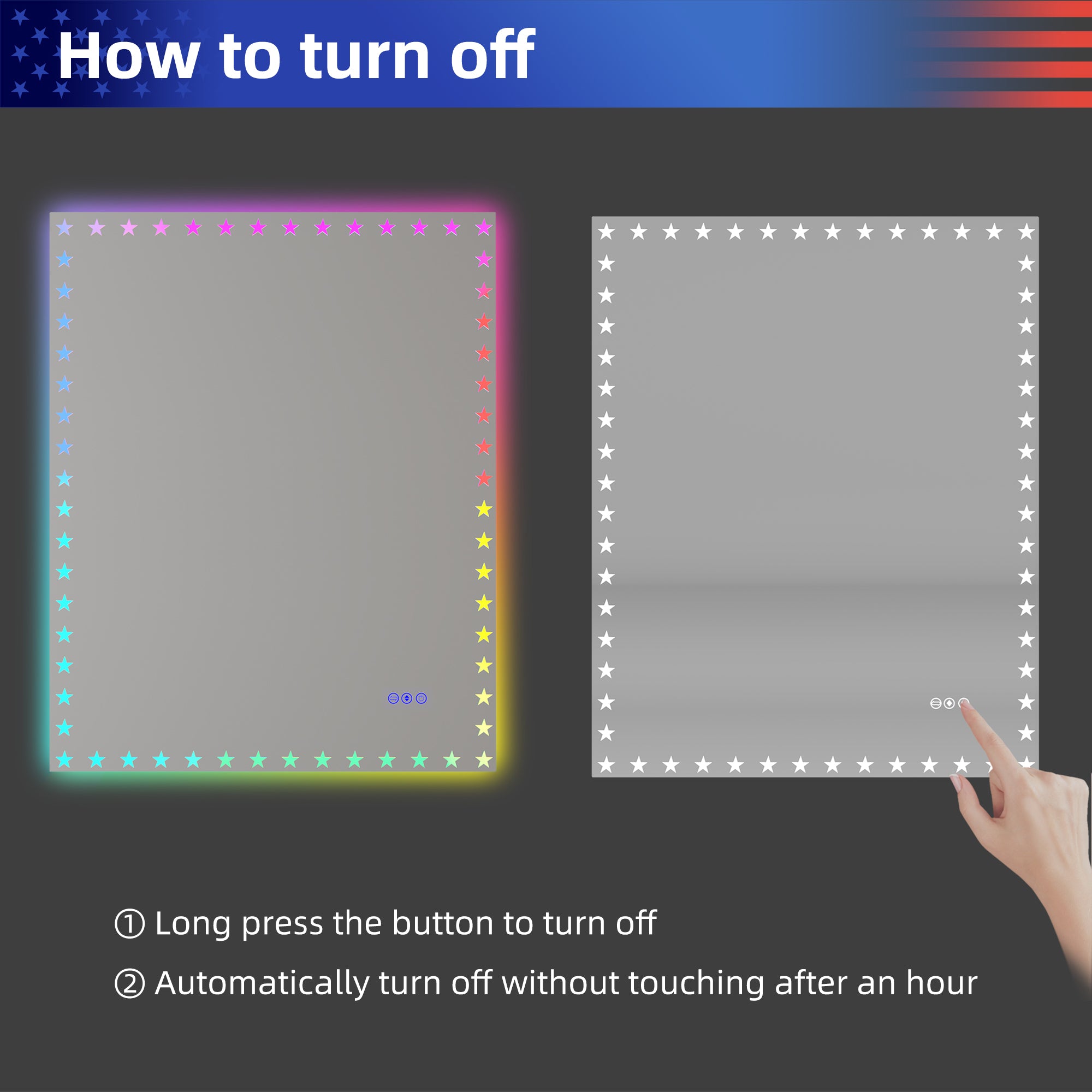 Miroir de salle de bain à LED RX-LM03