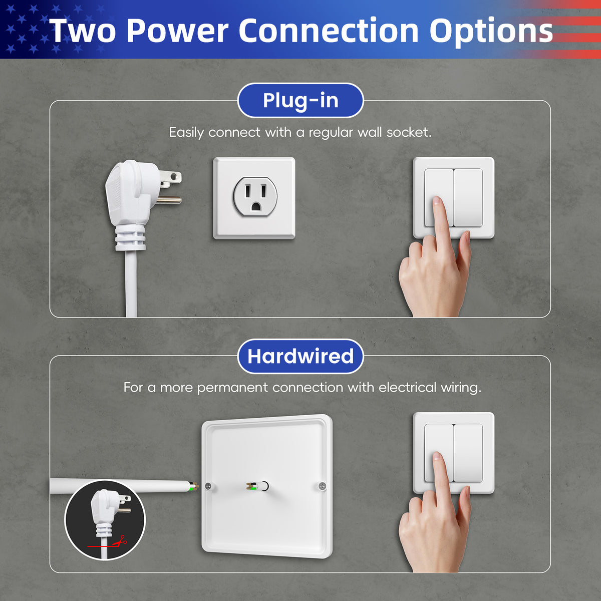 RAINLEX 48 in. x 36 in. Front and Backlit LED Bathroom Mirror with Anti-Fog