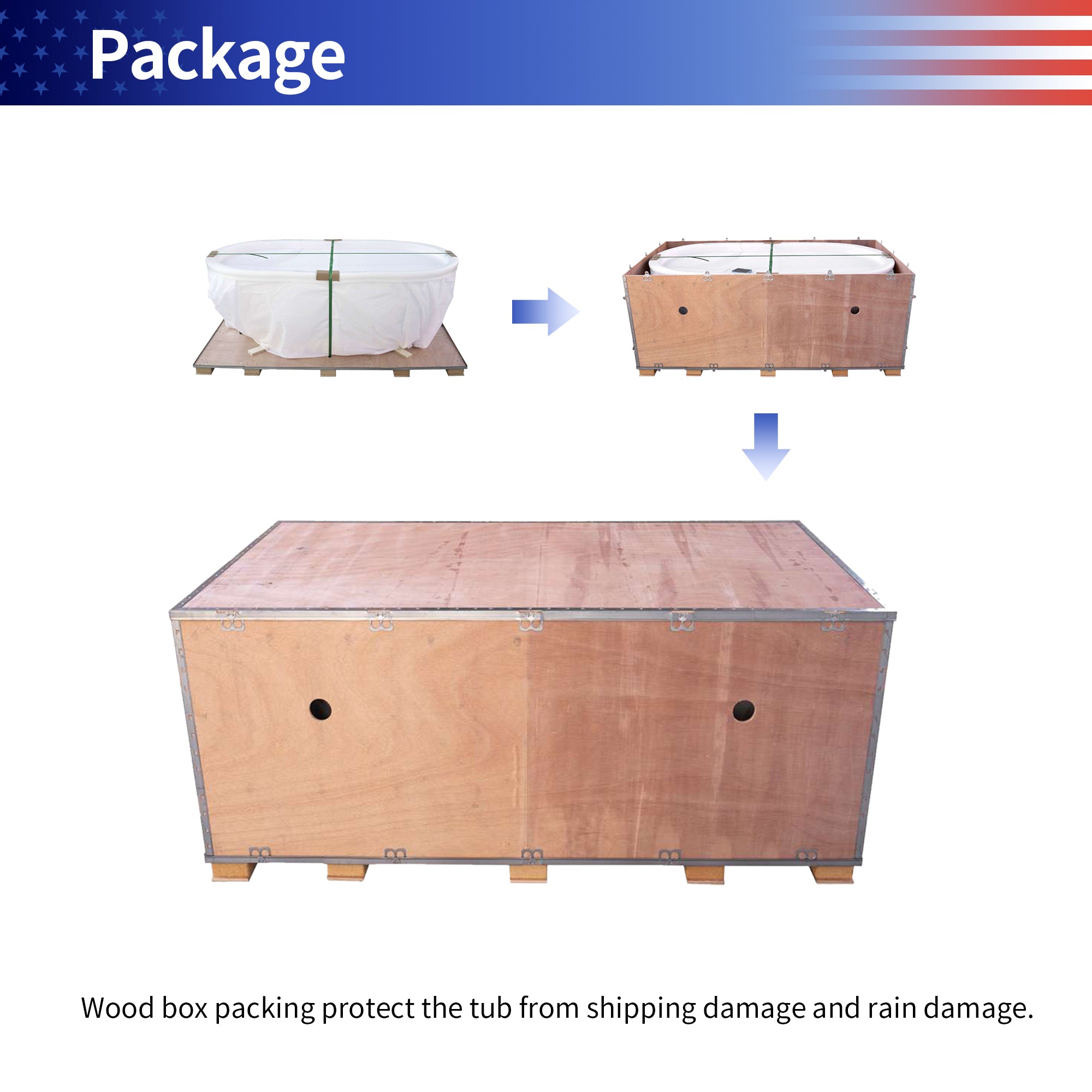 67" Egg Shaped Freestanding Solid Surface Soaking Bathtub with Overflow RX-S01-67