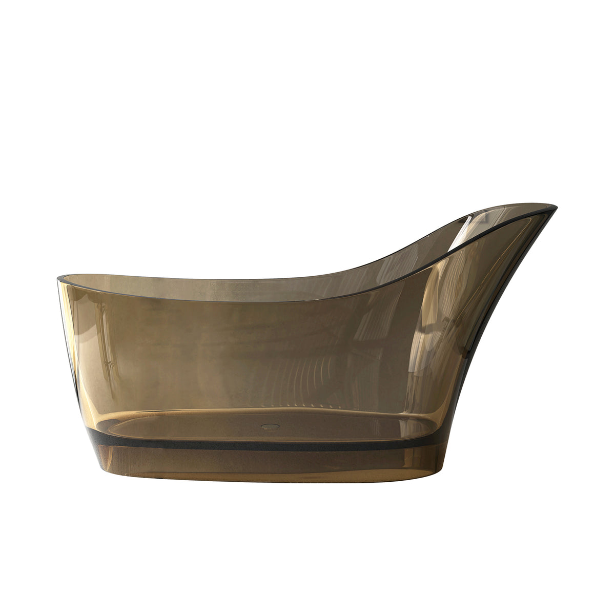 Baignoire autoportante ovale de 67 po à surface solide RX-S08-67GG