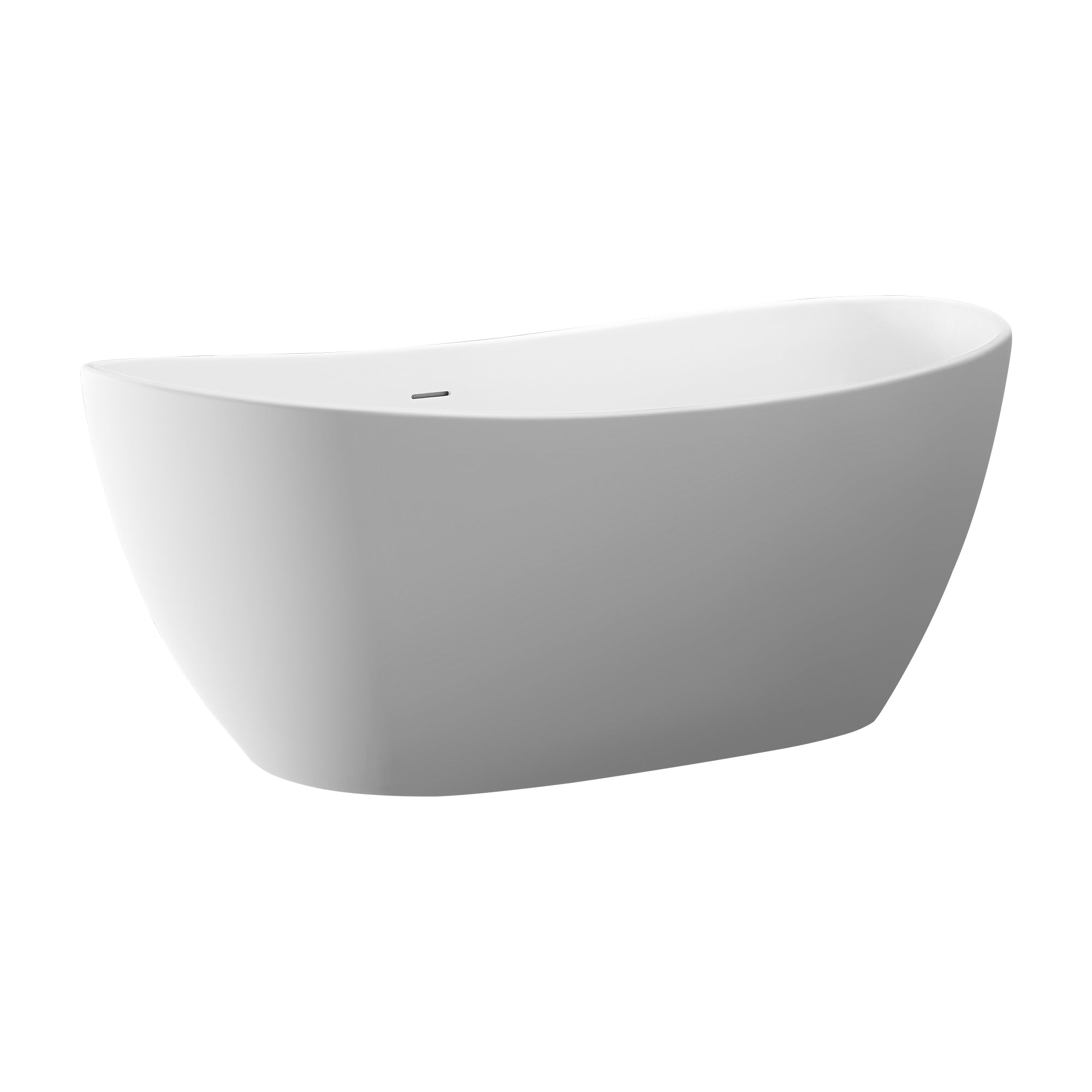 63" Solid Surface Freestanding Soaking Bathtub (S18)