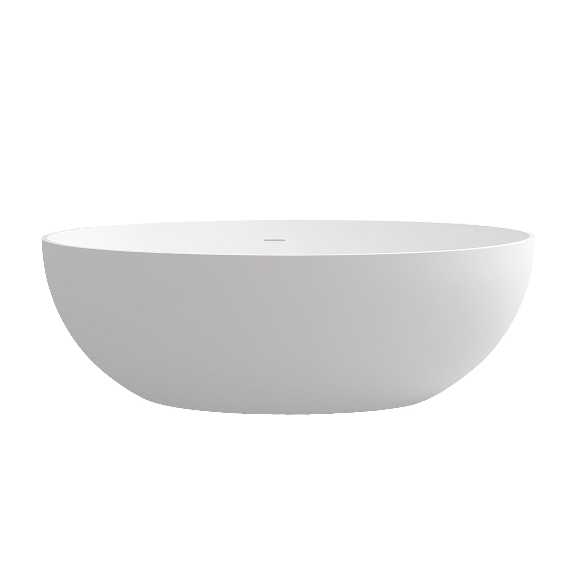67" Stone Resin Freestanding Soaking Bathtub