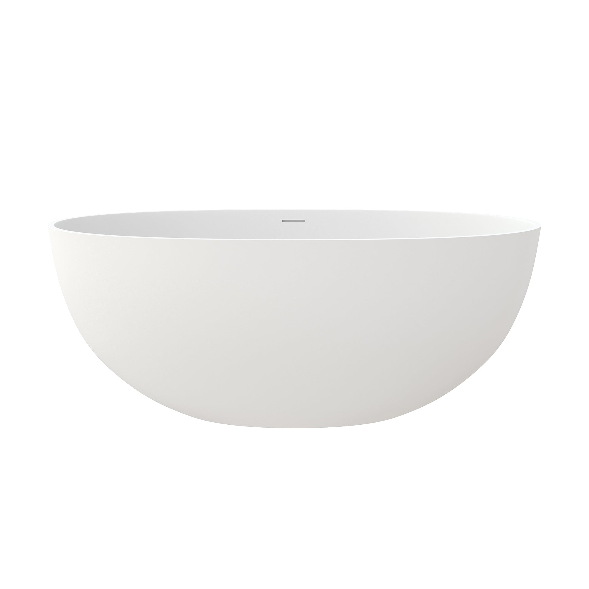 55" Stone Resin Freestanding Soaking Bathtub