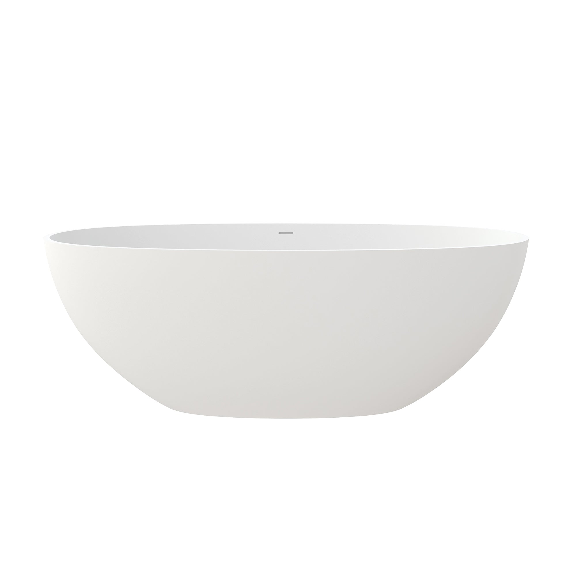 55" Stone Resin Freestanding Soaking Bathtub