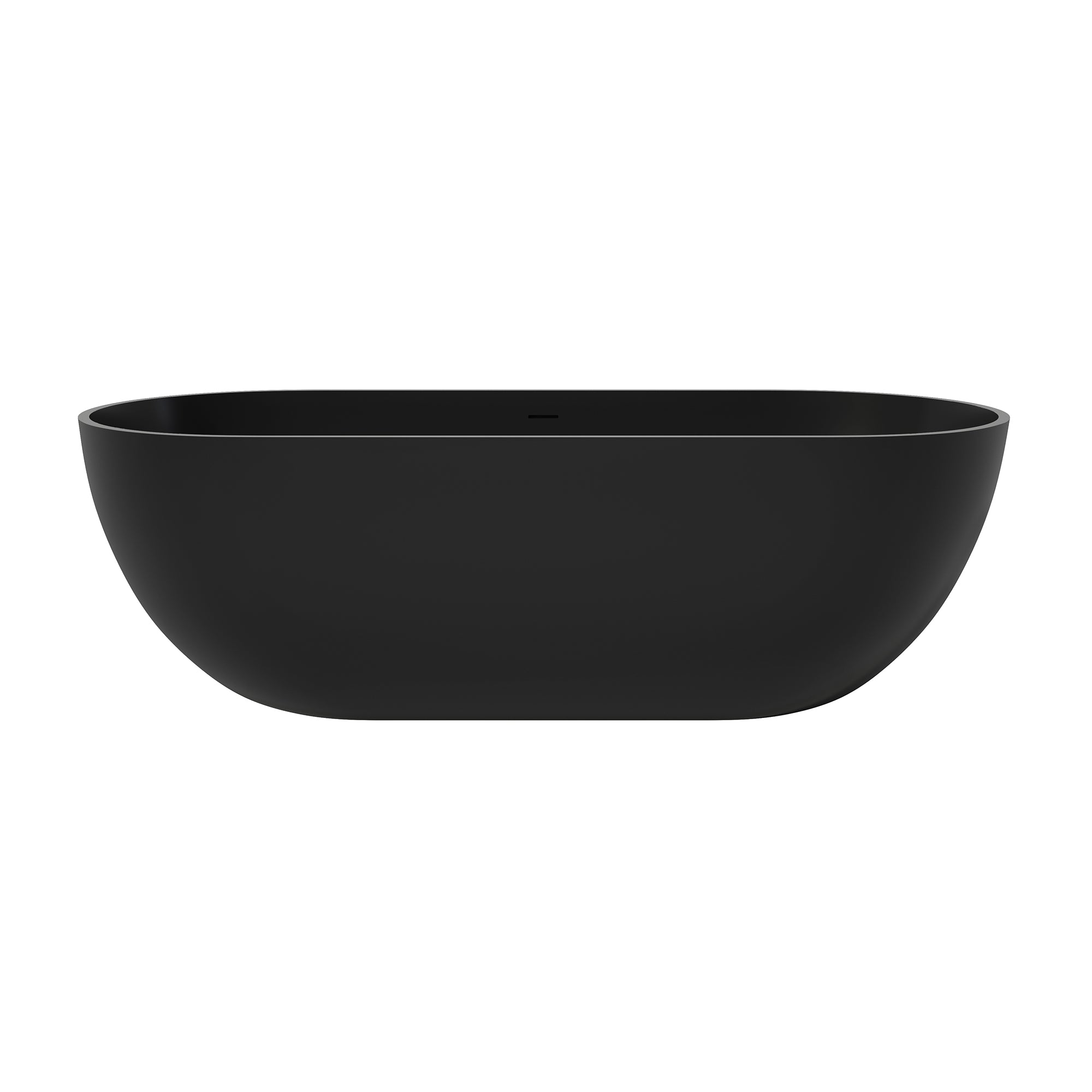 69" Stone Resin Freestanding Soaking Bathtub