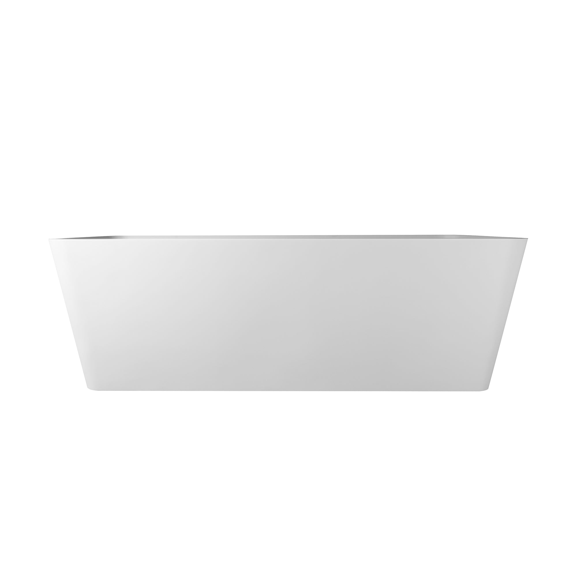 67" Solid Surface Freestanding Soaking Bathtub