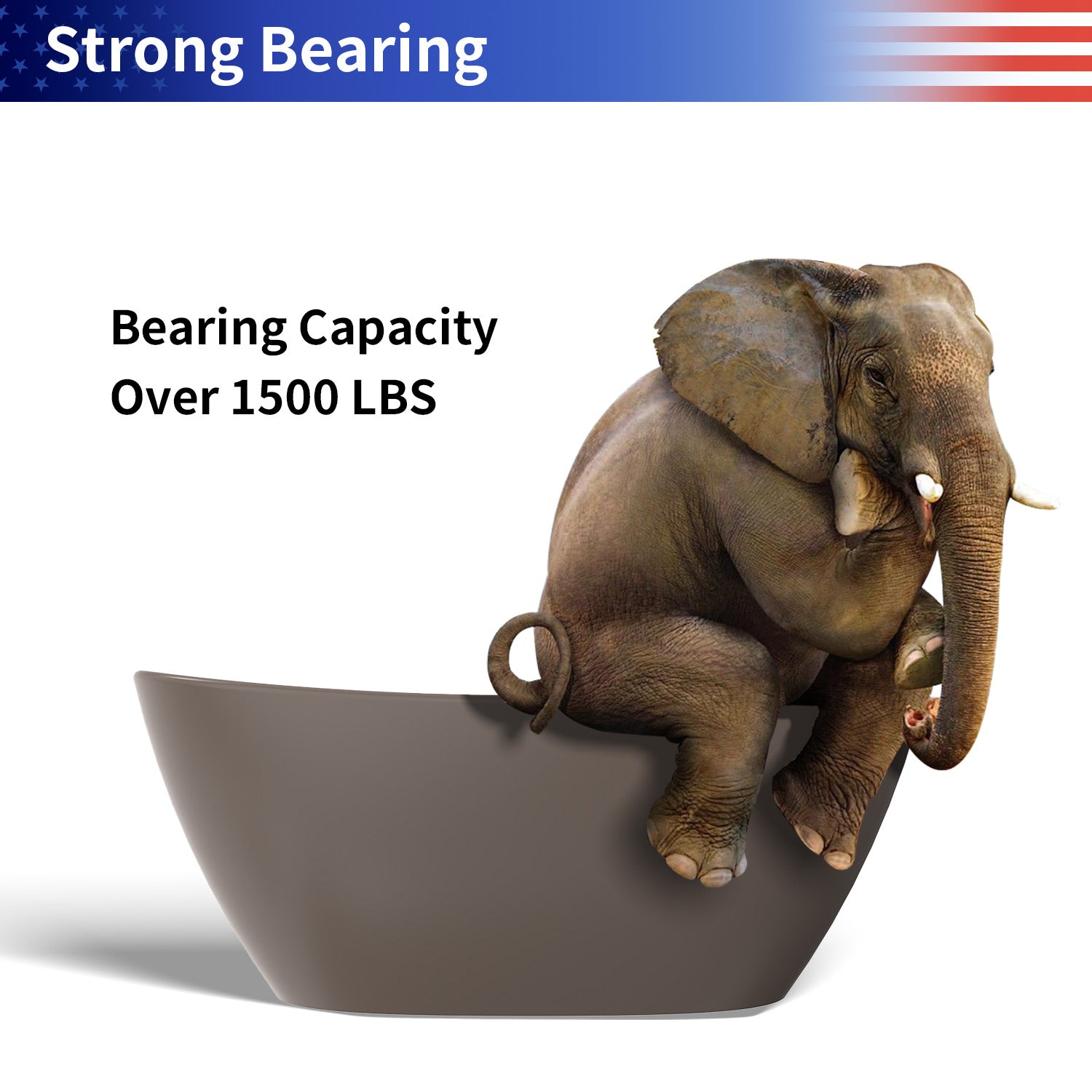 61 in. Oval Solid Surface Freestanding Soaking Bathtub, Stone Resin Deep Soaking Tub with Center Drain