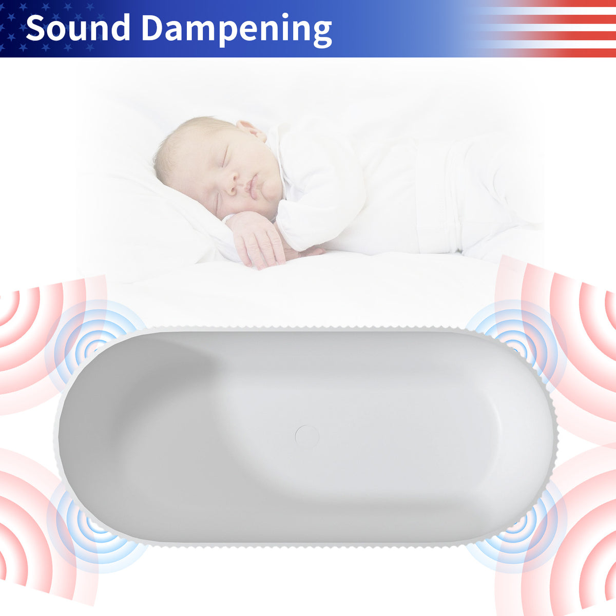 67 in. Vertical Fluted Solid Surface Freestanding Soaking Bathtub, Matte White