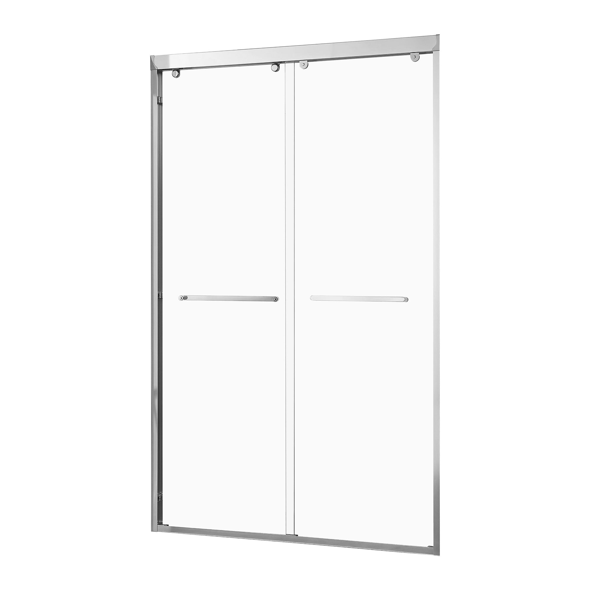 Framed Sliding Shower Door, 8mm Tempered Glass, Chrome