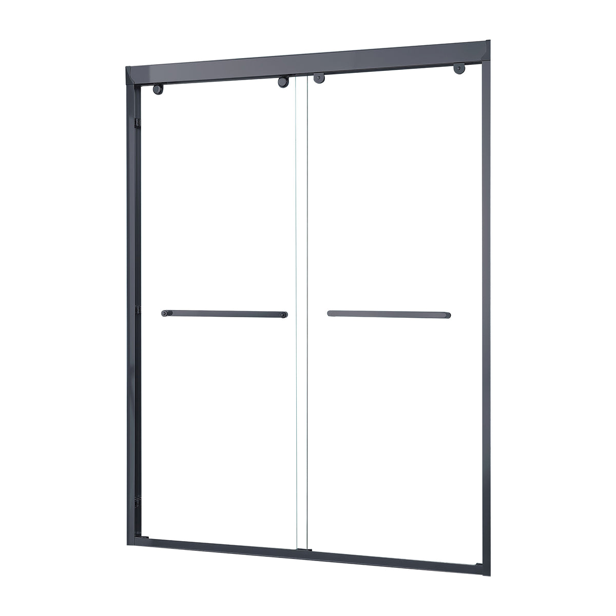 RAINLEX Framed Sliding Shower Door, 8mm Tempered Glass in Chrome