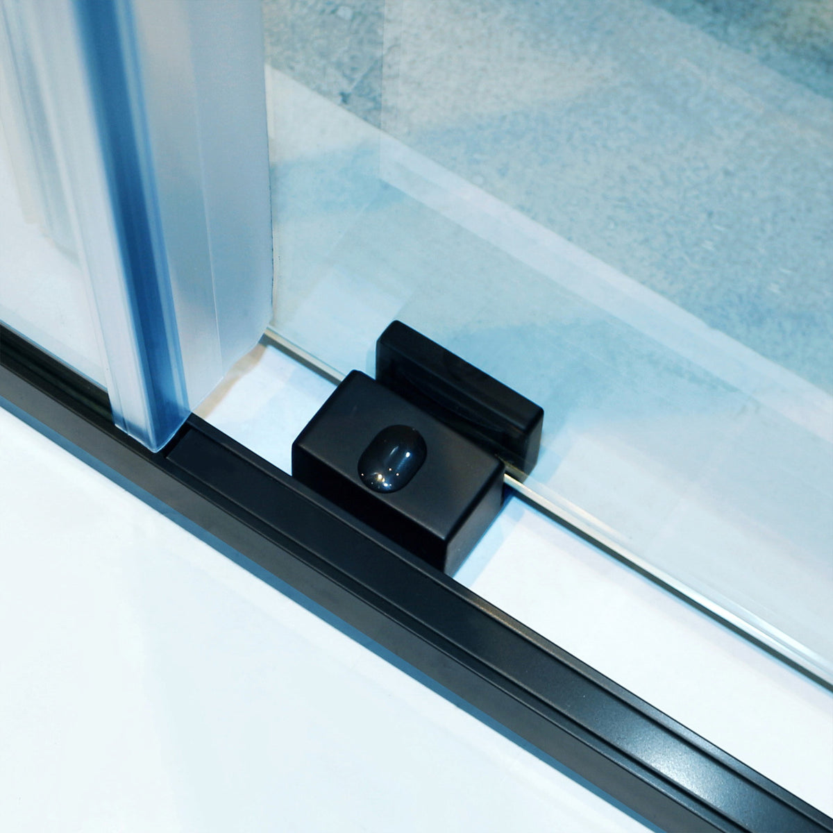 56-60" W x 75" H Semi-Frameless Sliding Shower Door, 8mm Tempered Glass, Chrome