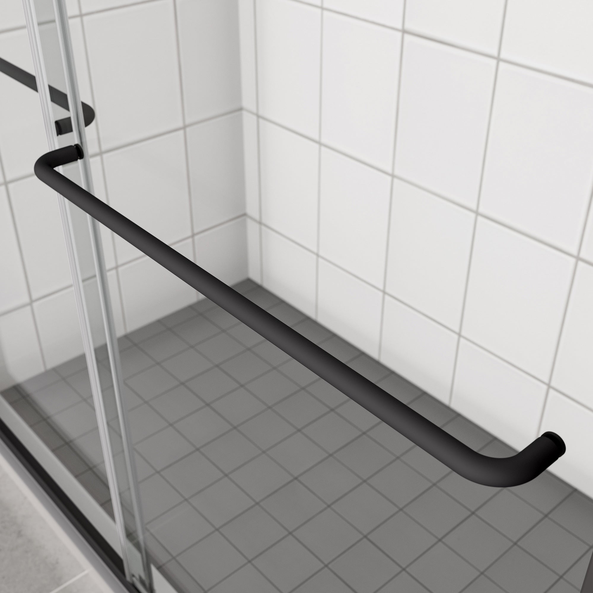 Framed Sliding Shower Door, 6mm Tempered Glass, Chrome