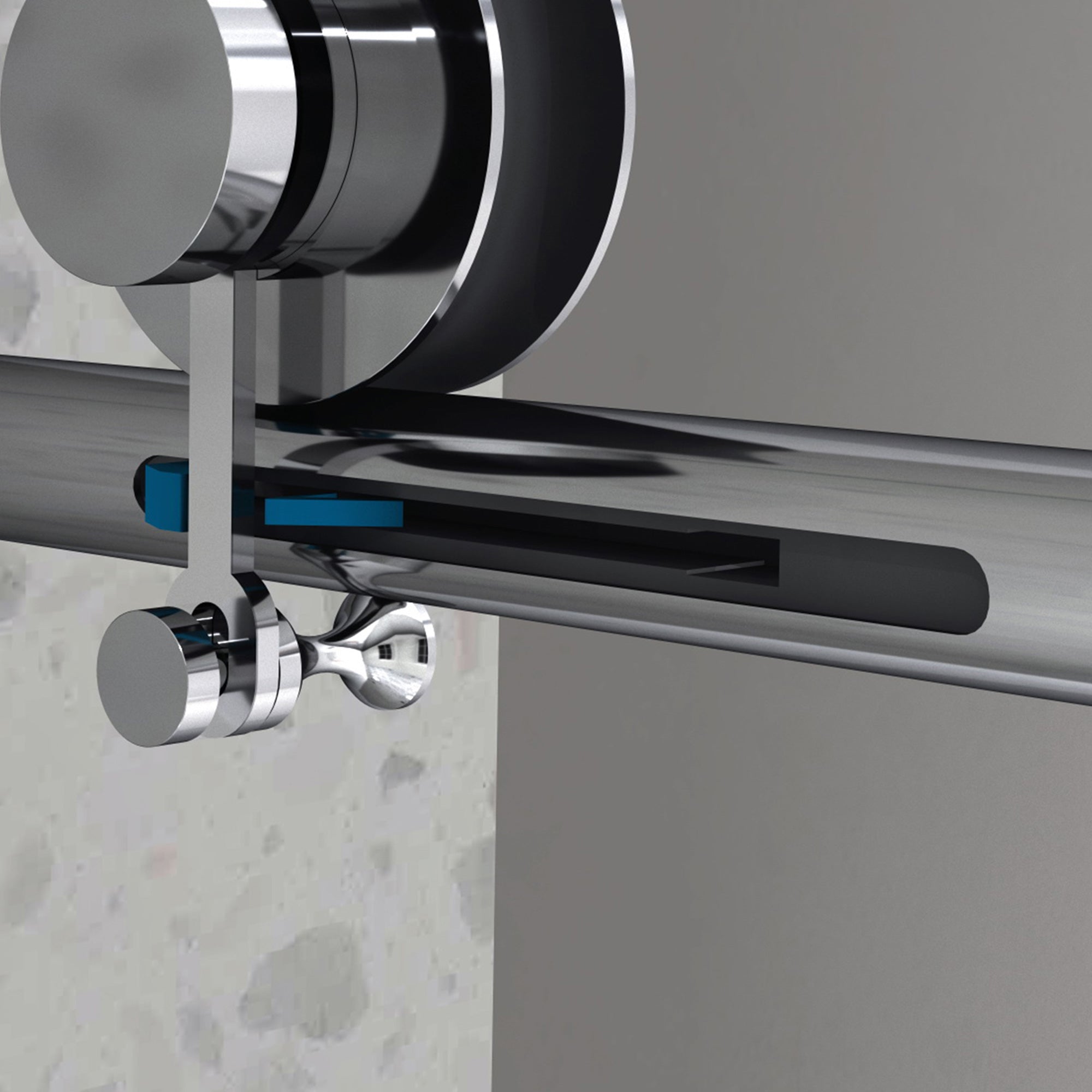 55-60" W x 76" H Frameless Sliding Shower Door, 8mm Tempered Glass