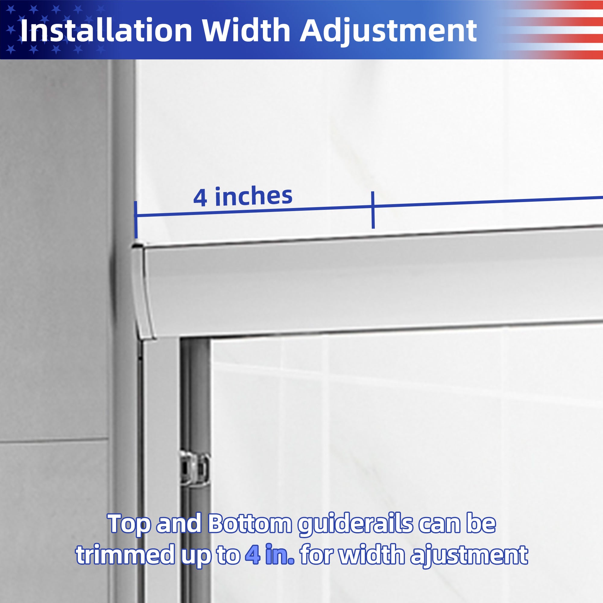 56 to 60 in. W x 75 in. H Sliding Framed Shower Door with 1/4 Inch (6mm) Thick Tampered Glass RX-SD15