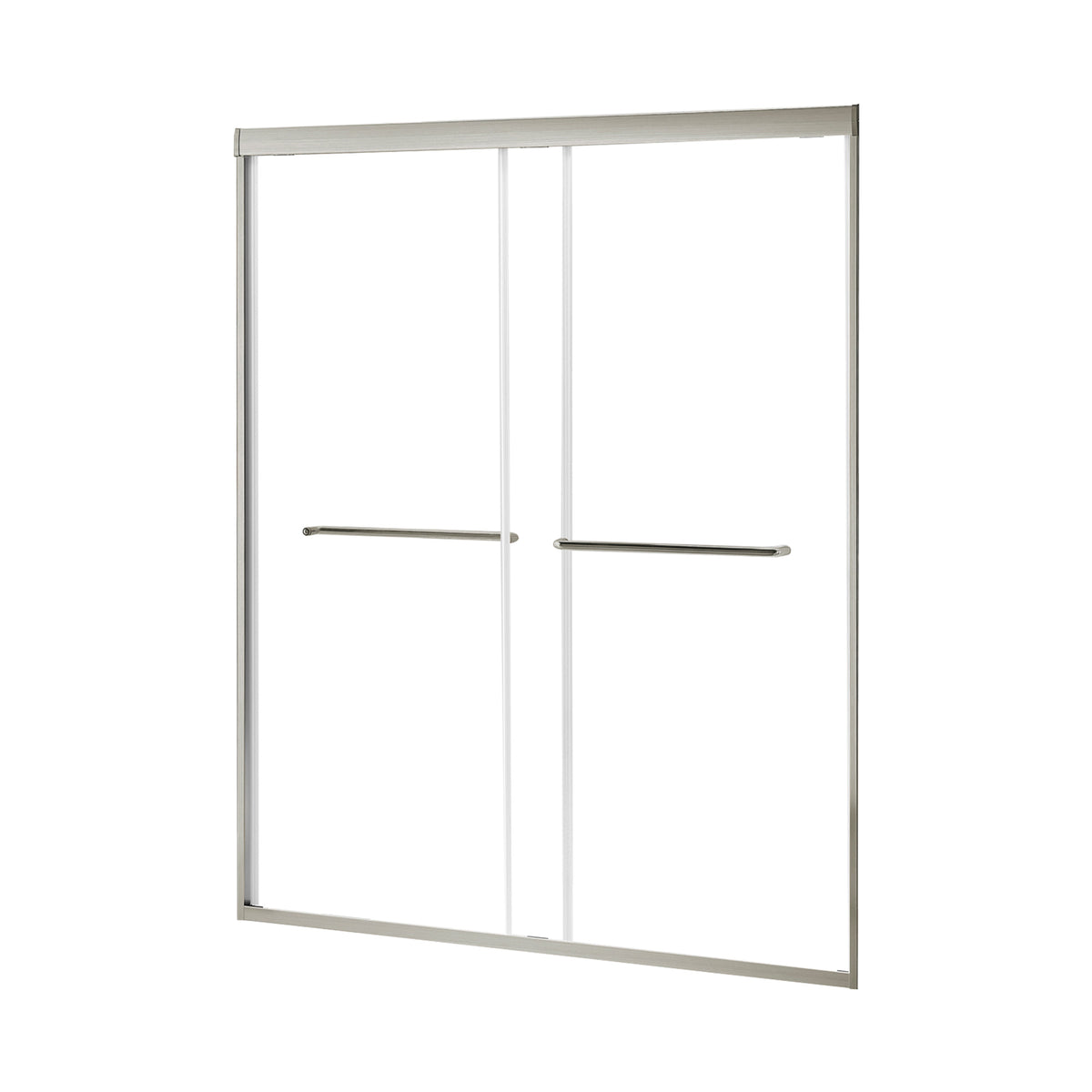 RAINLEX 56-60" x 70" Framed Sliding Shower Door, 6mm Tempered Glass