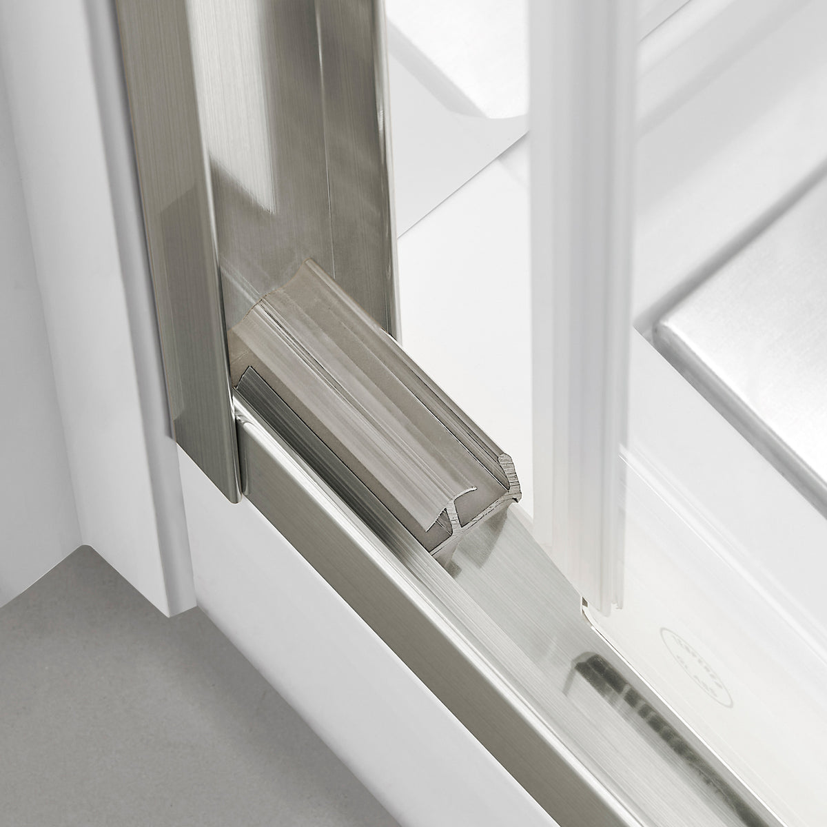 RAINLEX 56-60" x 70" Framed Sliding Shower Door, 6mm Tempered Glass