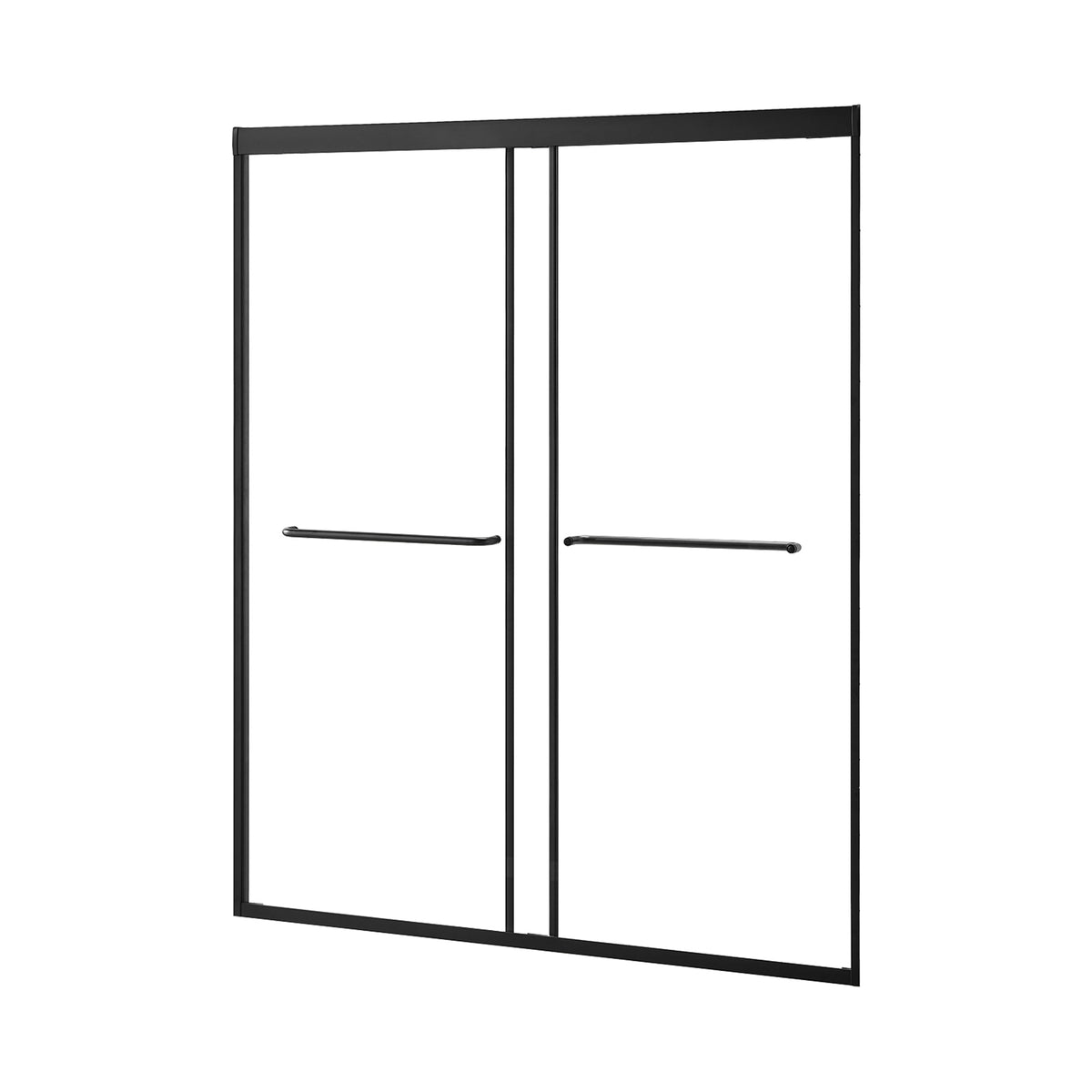 RAINLEX 56-60" x 70" Framed Sliding Shower Door, 6mm Tempered Glass