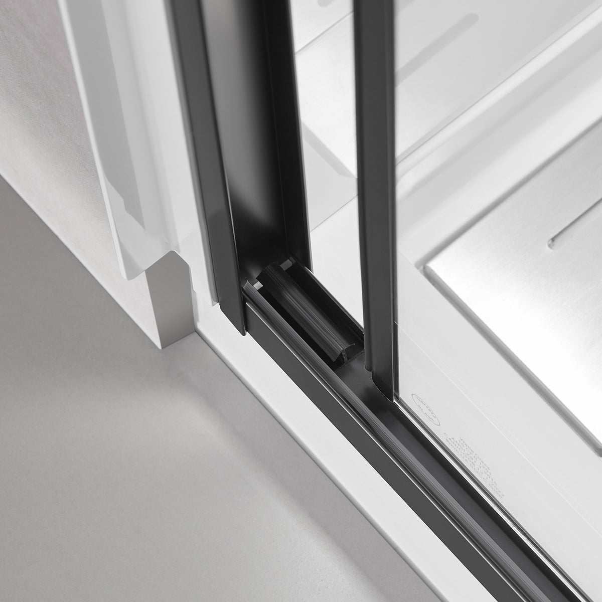 RAINLEX 56-60" x 70" Framed Sliding Shower Door, 6mm Tempered Glass