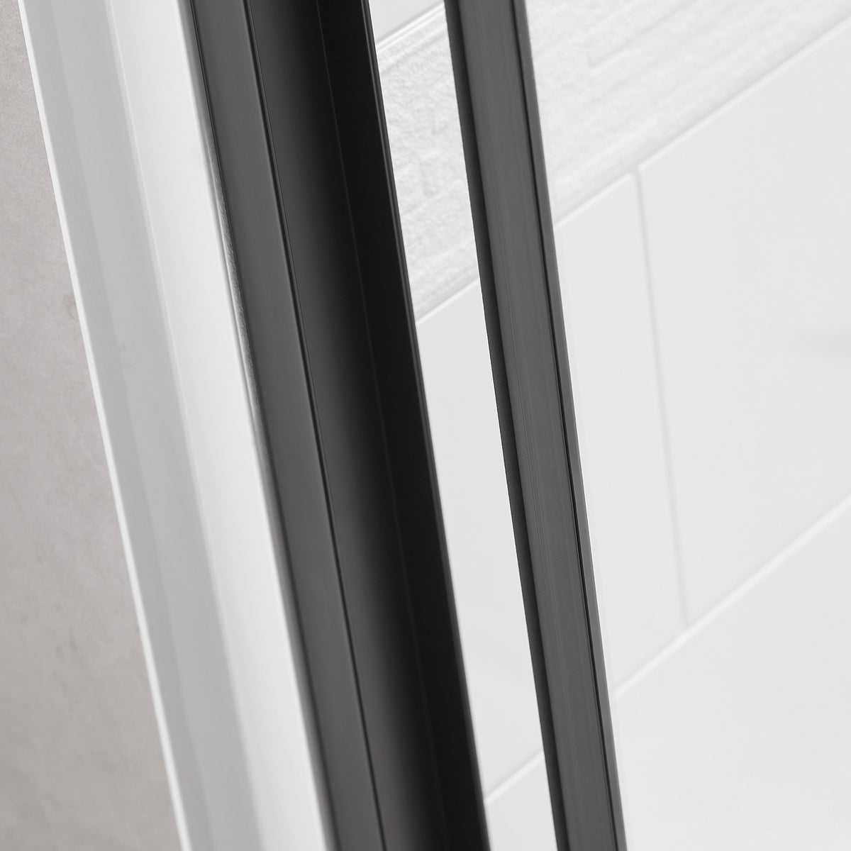 RAINLEX 56-60" x 70" Framed Sliding Shower Door, 6mm Tempered Glass