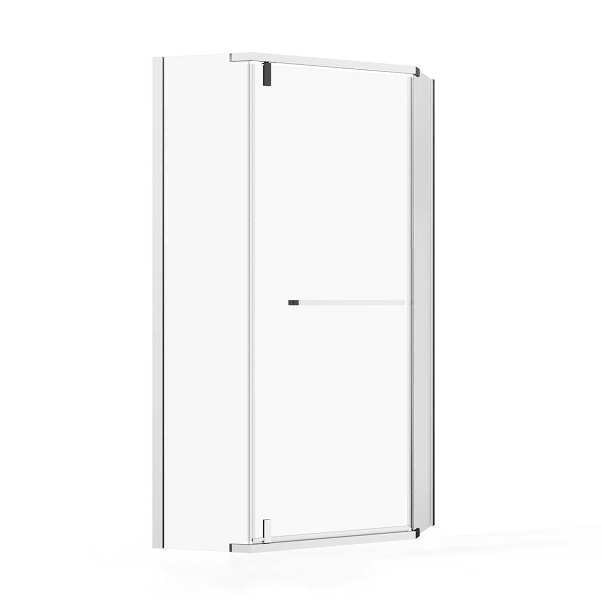 RAINLEX 36 in. x 36 in. x 72 in. Neo-Angle Frameless Shower Enclosure