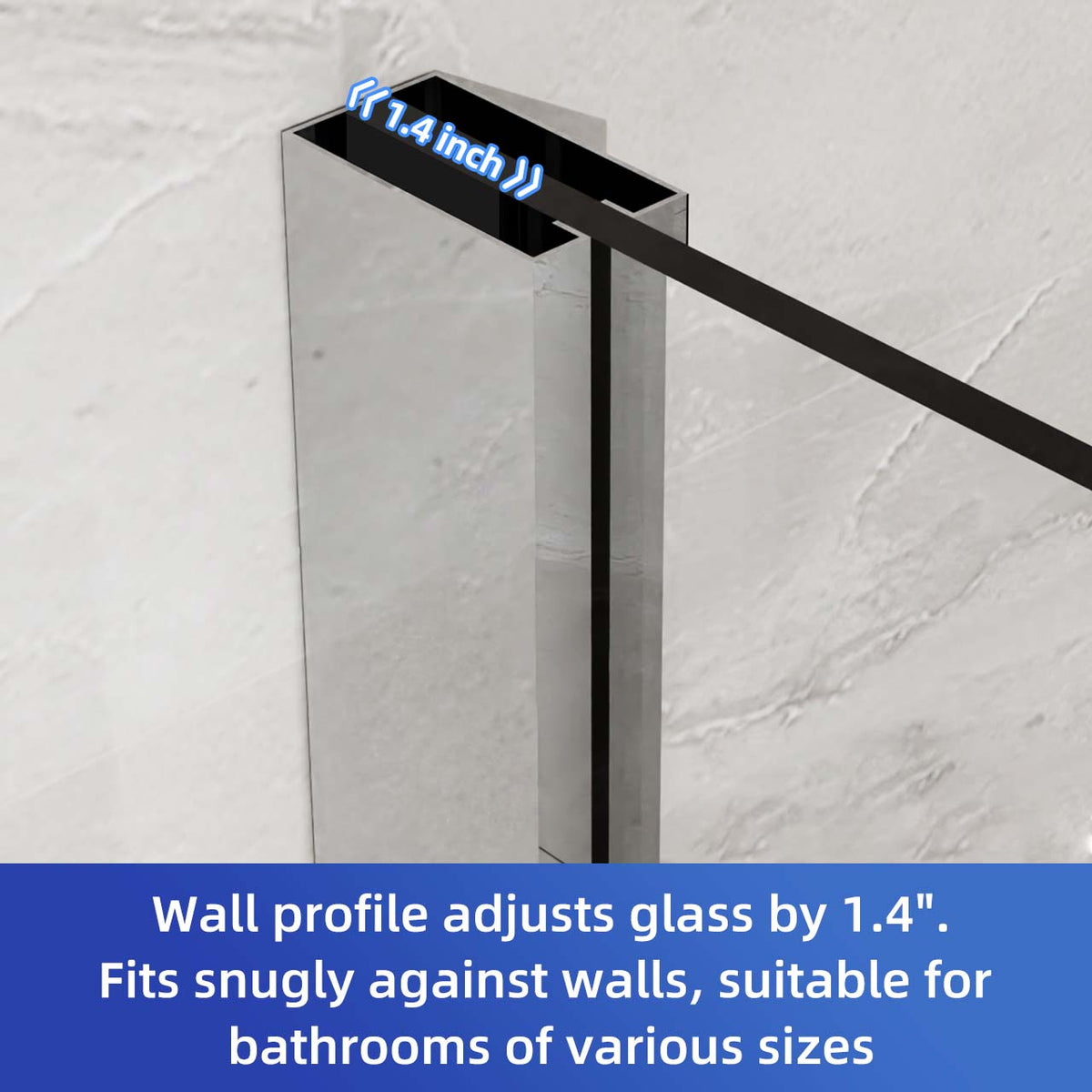 RAINLEX 36 in. x 36 in. x 72 in. Neo-Angle Frameless Shower Enclosure