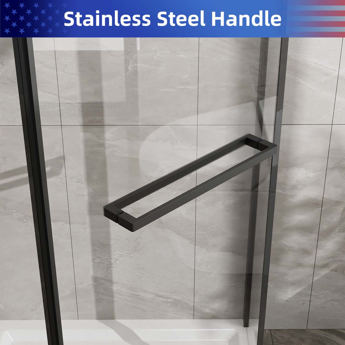 RAINLEX 36 in. x 36 in. x 72 in. Neo-Angle Frameless Shower Enclosure