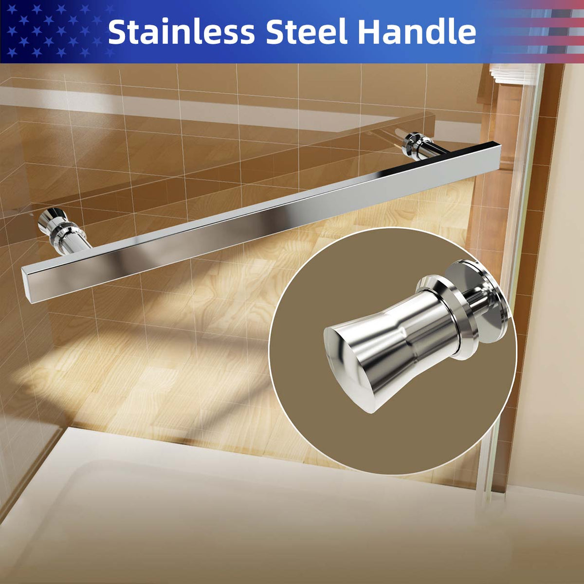 RAINLEX 36 in. x 72 in. Neo-Angle Pivot Frameless Shower Door