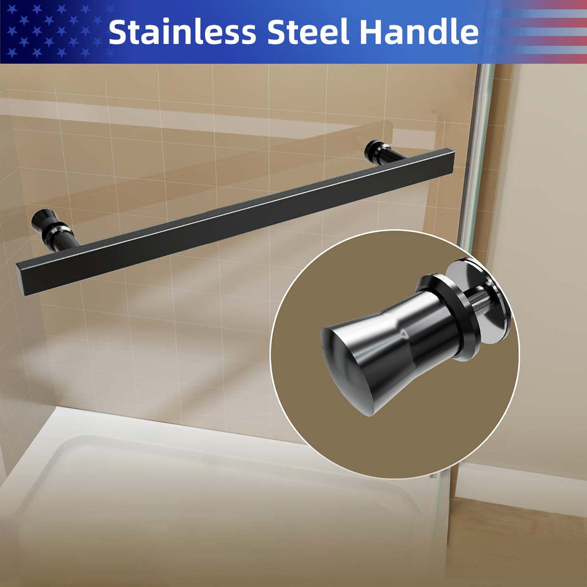 RAINLEX 36 in. x 72 in. Neo-Angle Pivot Frameless Shower Door