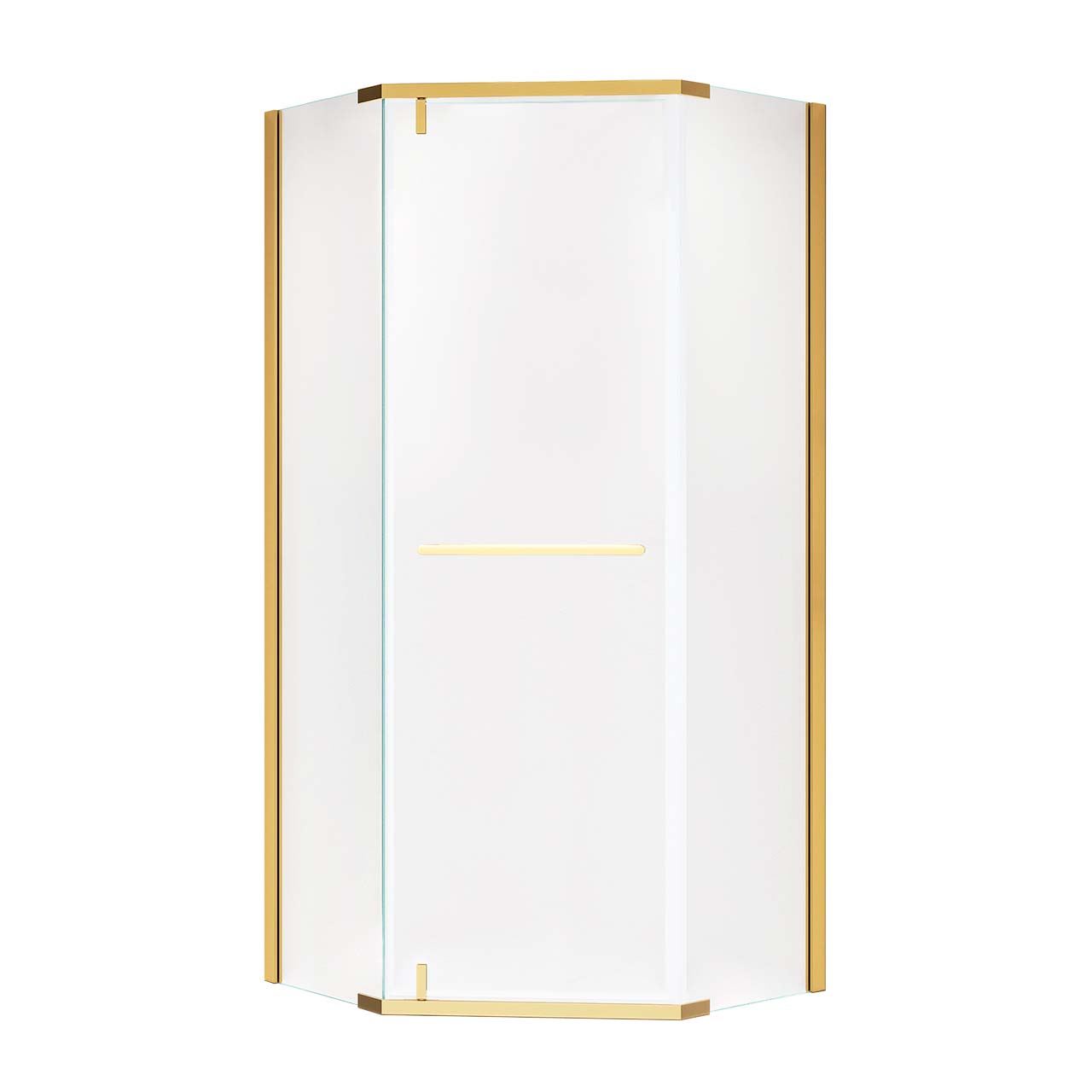 Rainlex 36" x 72" Pivot Frameless Shower Door, 6mm Tempered Glass
