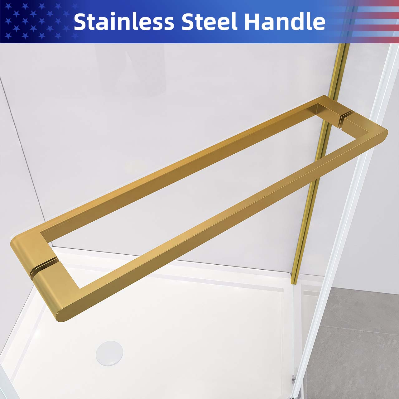 Rainlex 36" x 72" Pivot Frameless Shower Door, 6mm Tempered Glass
