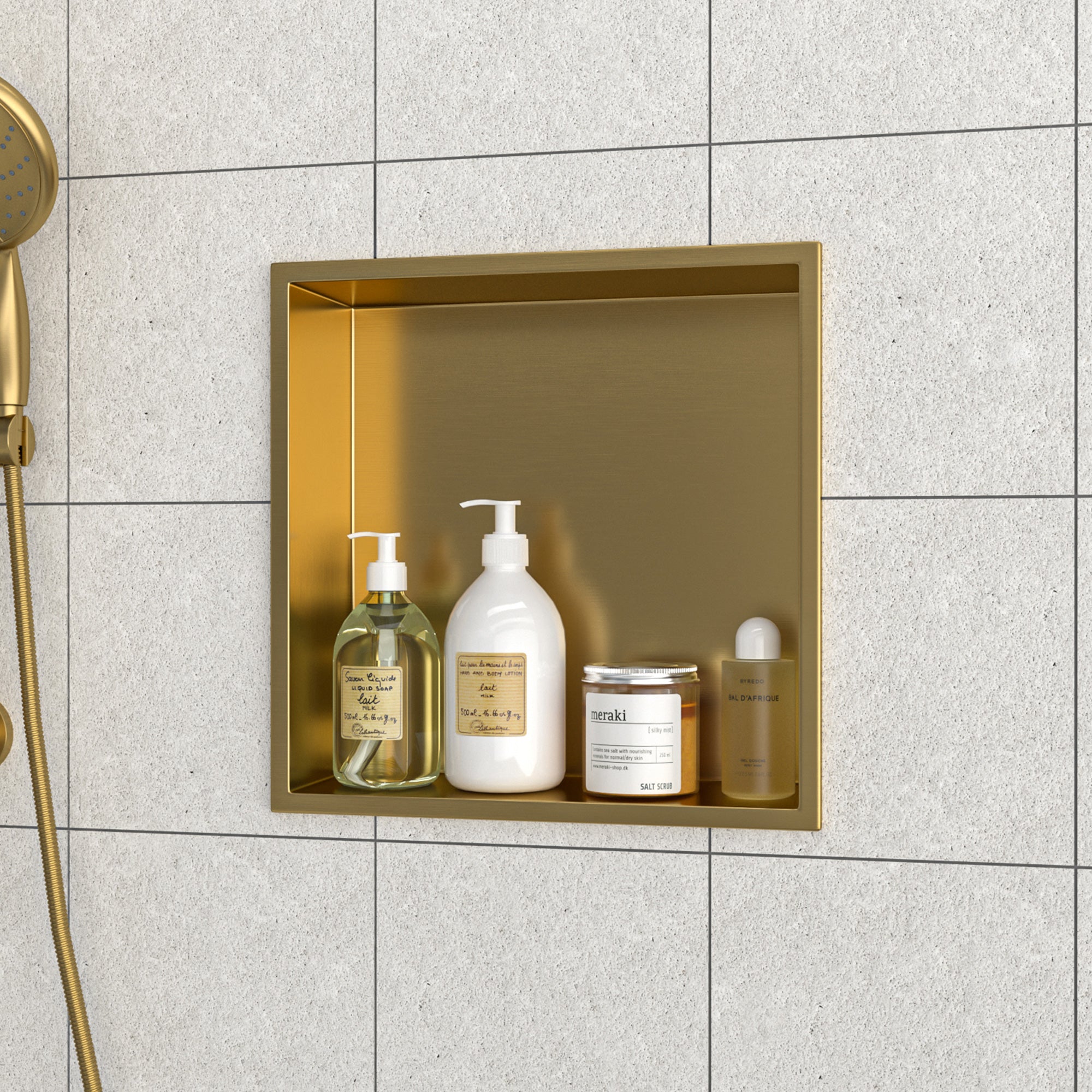 12" x 12" Stainless Steel Recessed Shower Niche