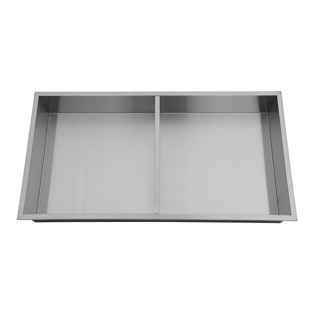 RAINLEX 13" x 25" Stainless Steel Double Shelf Recessed Shower Niche