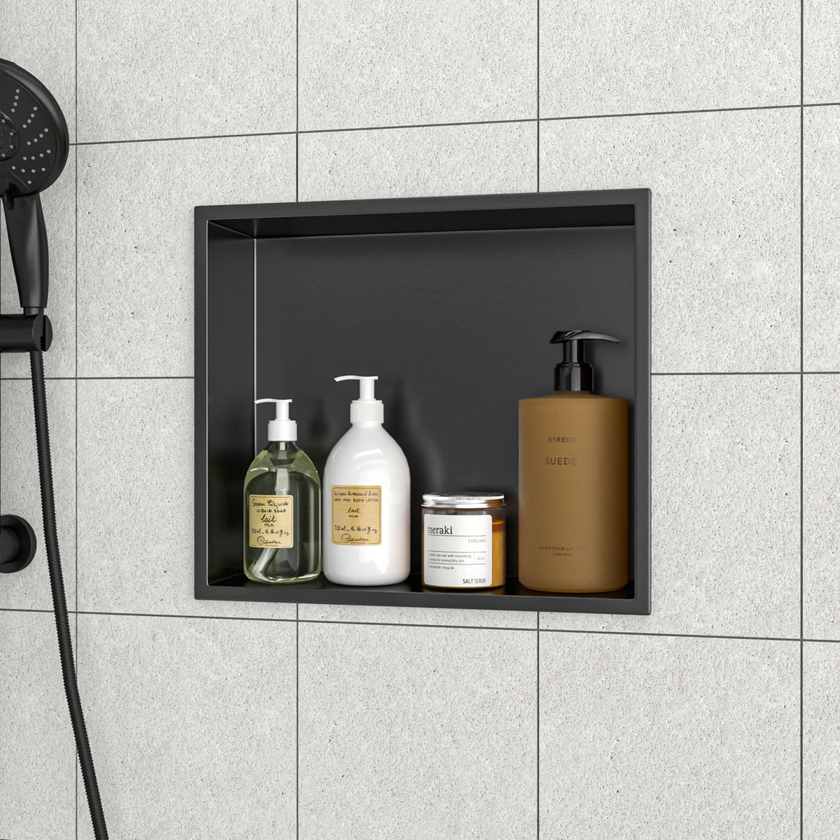 15" x 13" Stainless Steel Recessed Shower Niche